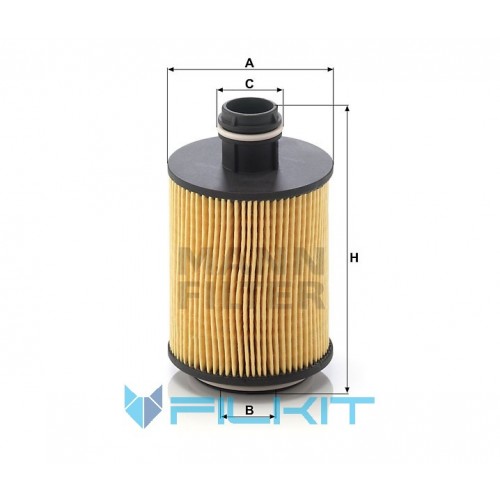 Oil filter (insert) HU 7004/1 x [MANN]