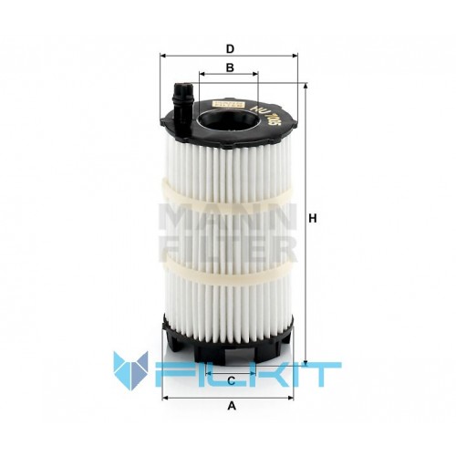 Oil filter (insert) HU 7005 x [MANN]