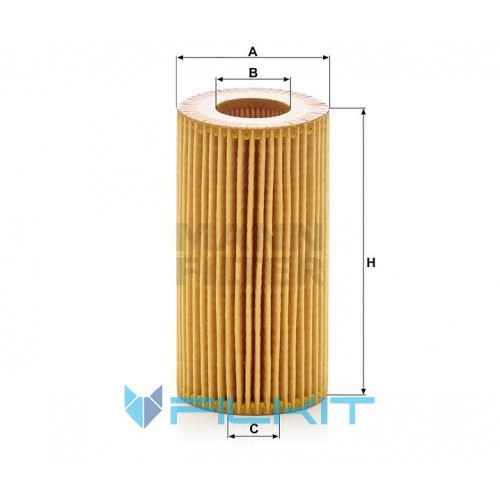 Oil filter (insert) HU 7012 z [MANN]