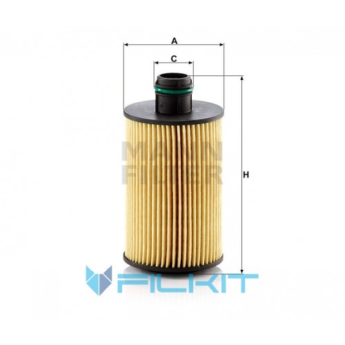 Oil filter (insert) HU 7018 z [MANN]