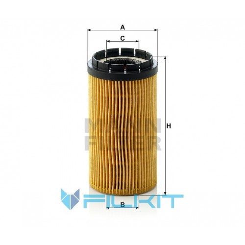 Oil filter (insert) HU 718 x [MANN]