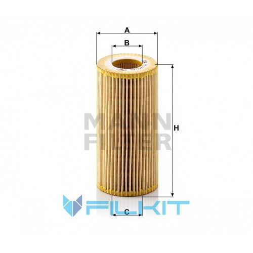 Oil filter (insert) HU 719/8 y [MANN]