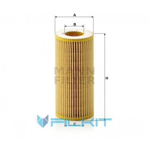 Oil filter (insert) HU 721/2 x [MANN]