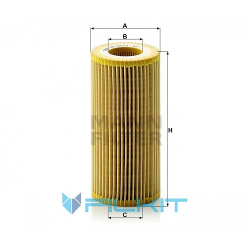 Oil filter (insert) HU 721/3 x [MANN]