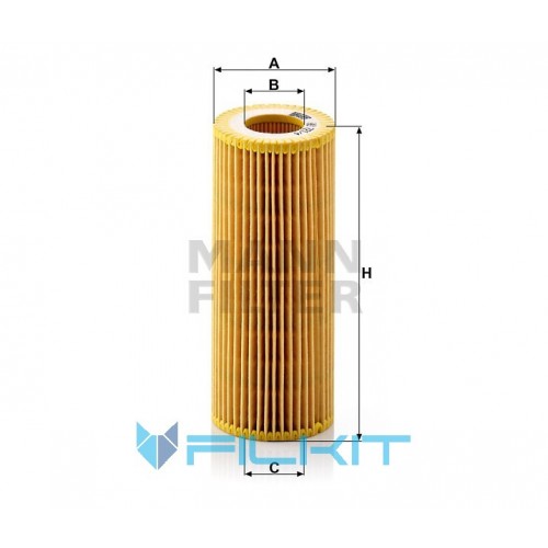 Oil filter (insert) HU 721/4 x [MANN]