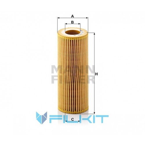 Oil filter (insert) HU 722 x [MANN], OEM: HU722x MANN, Buy filters
