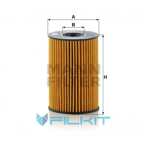 Oil filter (insert) HU 8007 z [MANN]