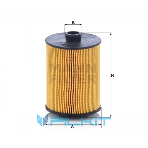 Oil filter (insert) HU 8009 z [MANN]