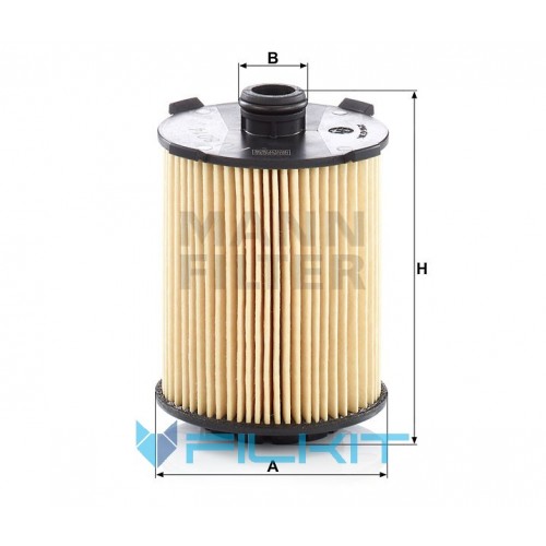 Oil filter (insert) HU 8014 z [MANN]