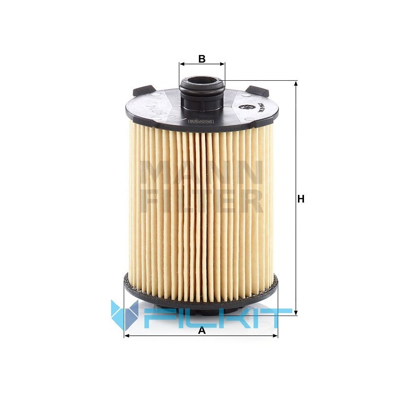 Oil filter (insert) HU 8014 z [MANN]