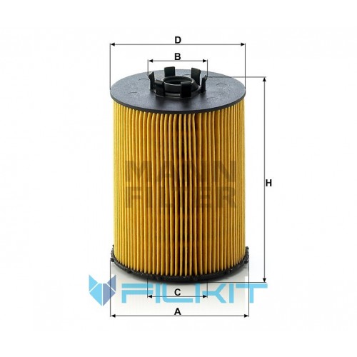 Oil filter (insert) HU 823 x [MANN]