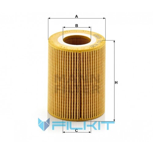 Oil filter (insert) HU 826 x [MANN]