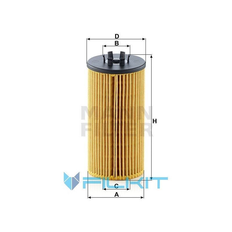 Oil filter (insert) HU 835/1 z [MANN]
