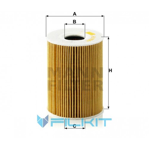 Oil filter (insert) HU 9001 x [MANN]