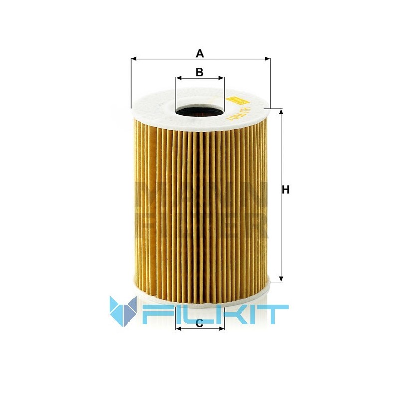 Oil filter (insert) HU 9001 x [MANN]
