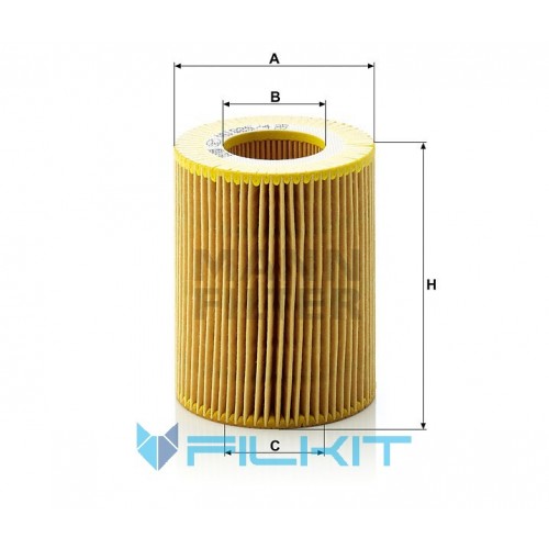Oil filter (insert) HU 925/4 x [MANN]