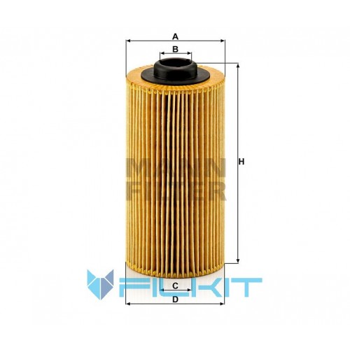 Oil filter (insert) HU 938/4 x [MANN]