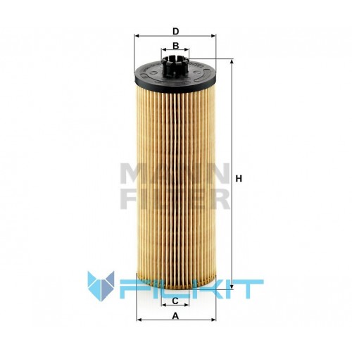 Oil filter (insert) HU 947/2 x [MANN]