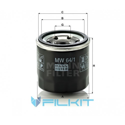 Oil filter MW 64/1 [MANN]