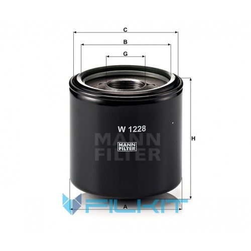Oil filter W 1228 [MANN]