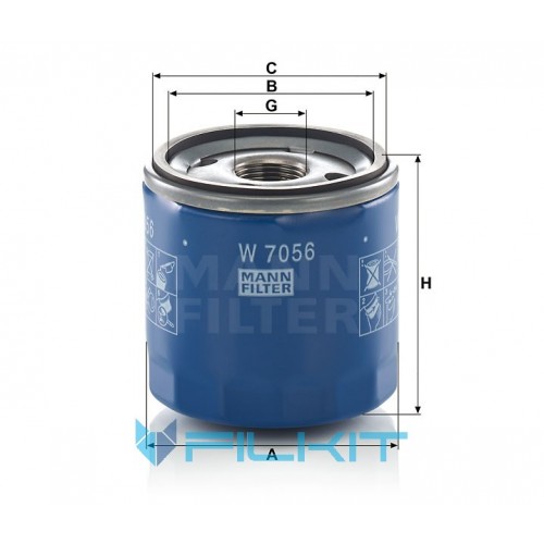 Oil filter W 7056 [MANN]