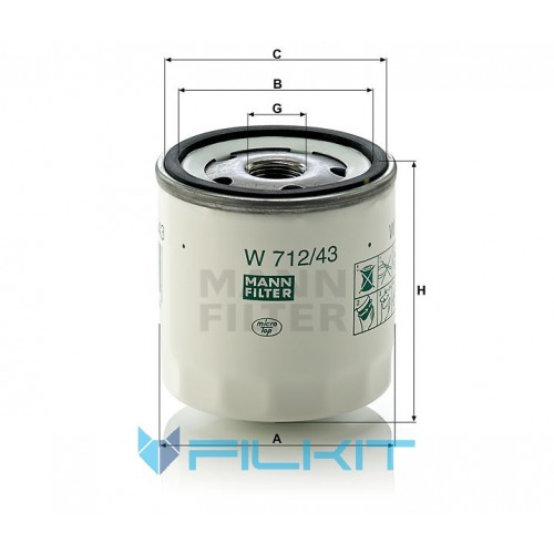 Oil filter W 712/43 [MANN]