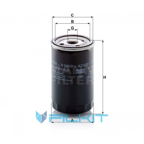 Oil filter W 719/29 [MANN]