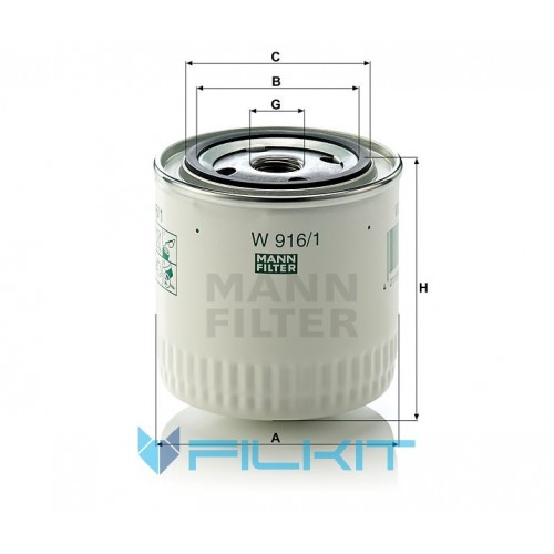 Oil filter W 916/1 [MANN]