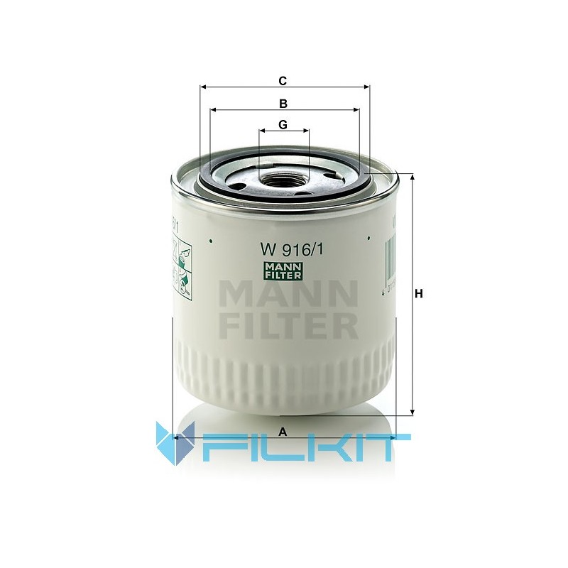 Oil filter W 916/1 [MANN]