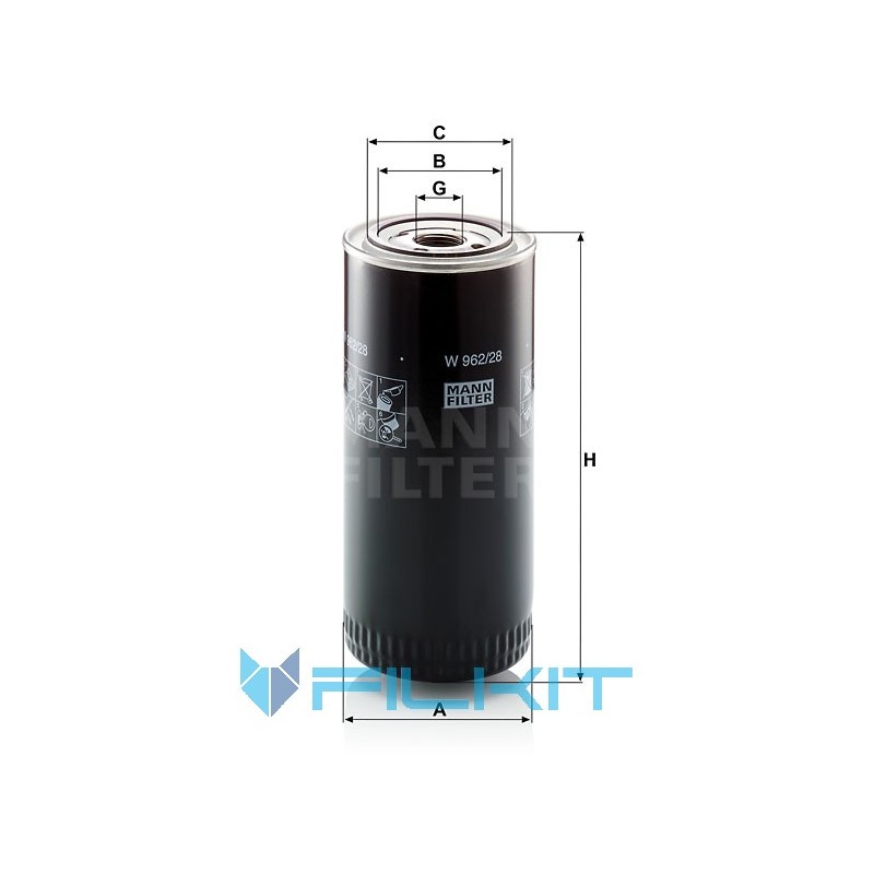 Oil filter W 962/28 [MANN]