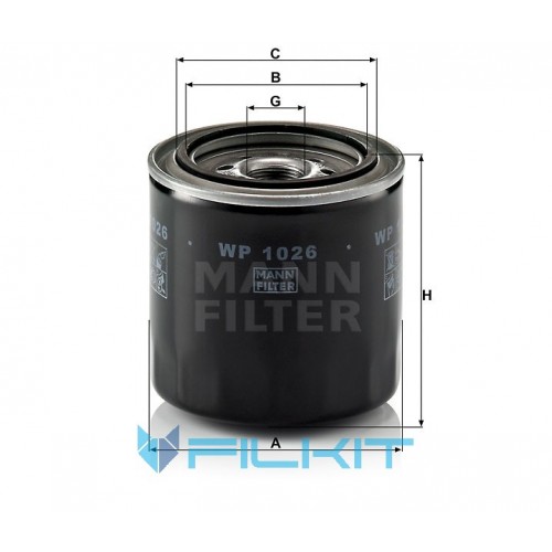 Oil filter WP 1026 [MANN]