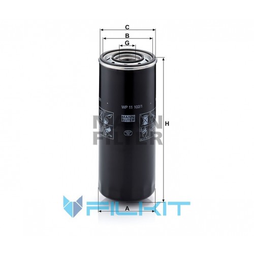 Oil filter WP 11 102/1-2 [MANN]