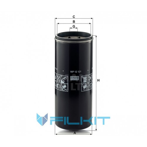 Oil filter WP 12 121 [MANN]