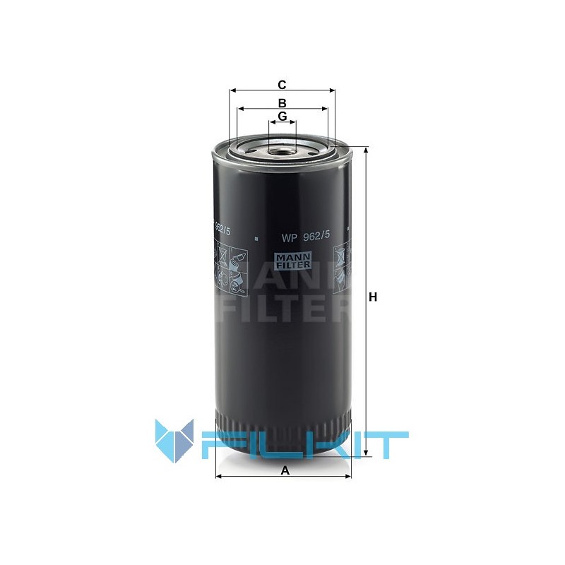 Oil filter WP 962/5 [MANN]