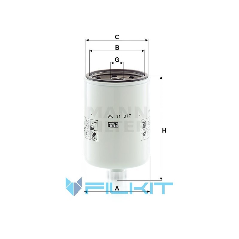 Fuel filter WK 11 017 [MANN]