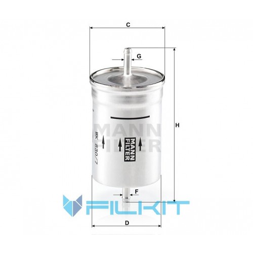 Fuel filter WK 830/7 [MANN]