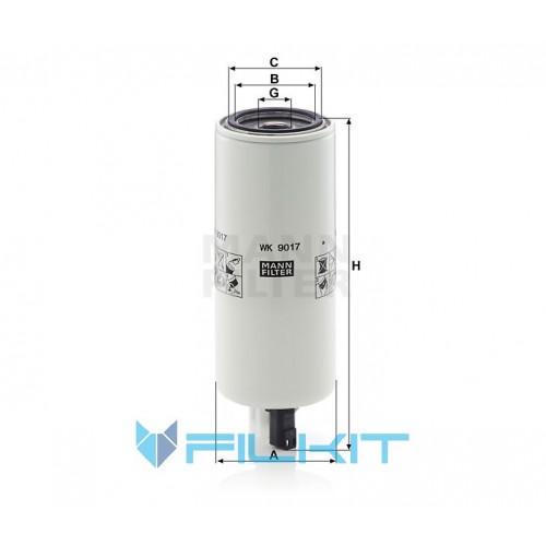 Fuel filter WK 9017 x [MANN]