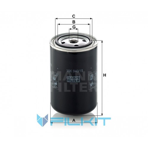 Fuel filter WK 940/19 [MANN]