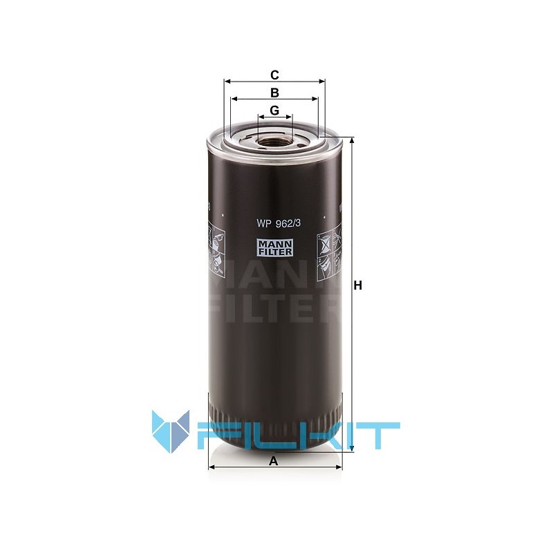 Fuel filter WP 962/3 x [MANN]