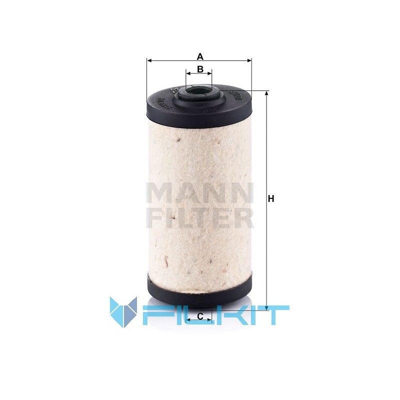 Fuel filter (insert) BFU 707 [MANN]