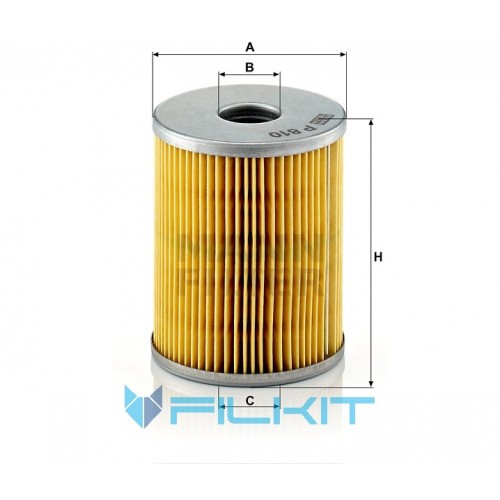 Fuel filter (insert) P 810 x [MANN]