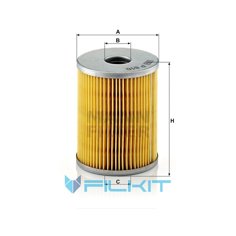 Fuel filter (insert) P 810 x [MANN]