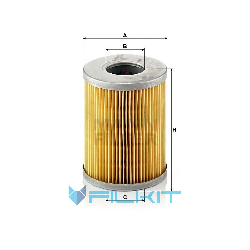 Fuel filter (insert) P 824 x [MANN]