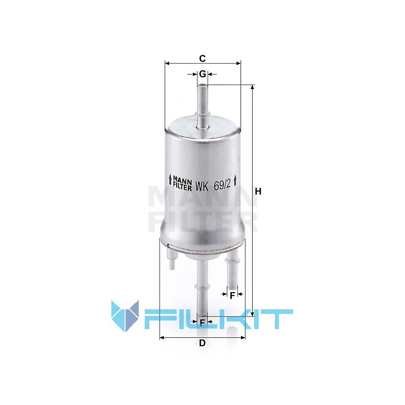Fuel filter WK 69/2 [MANN]
