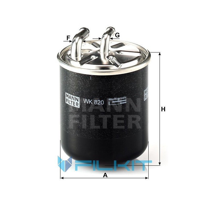 Fuel filter WK 820 [MANN]