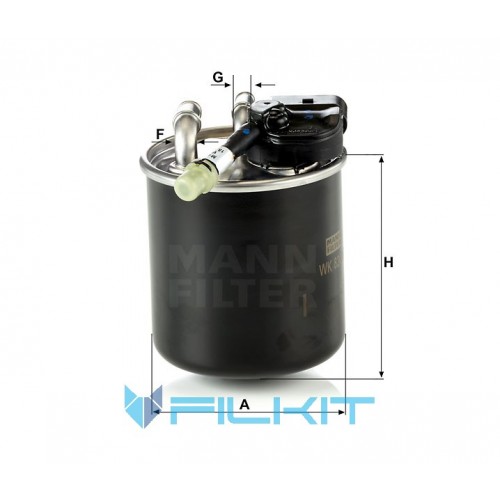 Fuel filter WK 820/17 [MANN], OEM: WK820/17 MANN, Buy filters