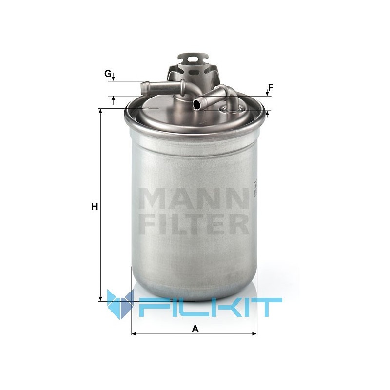 Fuel filter WK 823/3 x [MANN]