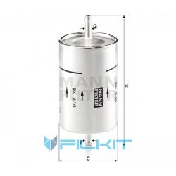 Fuel filter WK 830 [MANN]