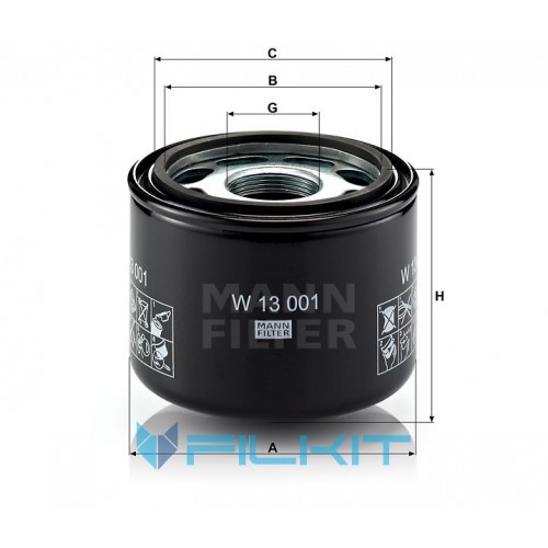 Hydraulic filter W 13 001 [MANN]