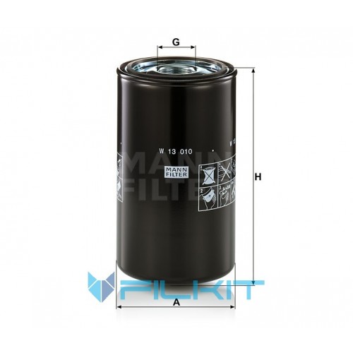 Hydraulic filter W 13 010 [MANN]